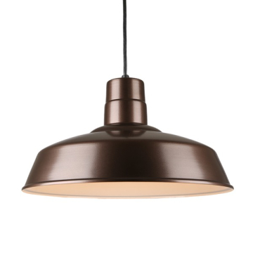 Hi-Lite 14" Classic Shade Cord-Hung Pendant - 120V - Oil Rubbed Bronze