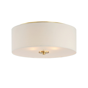 Maxim Lighting Bongo 3-Light Flush Mount - 120V - Natural Aged Brass