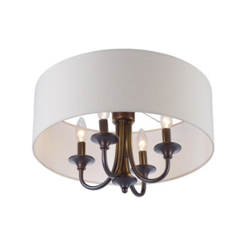 Maxim Lighting Bongo 18" 4-Light Pendant / Semi-Flush Convertible - 120V - Oil Rubbed Bronze