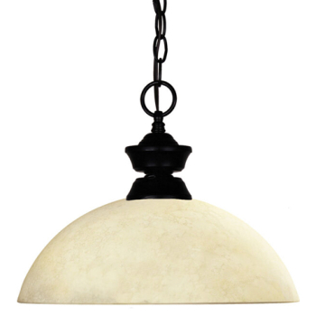 Z-Lite Windsor 1-Light Pendant - 120V - Matte Black