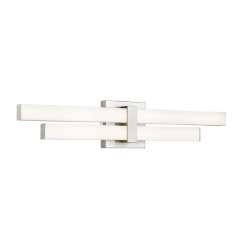 Z-Lite Zane 25" 2-Light LED Vanity - 25W - CCT Selectable - 1,870 Lumens - 120V - Brushed Nickel