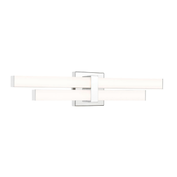 Z-Lite Zane 25" 2-Light LED Vanity - 25W - CCT Selectable - 1,930 Lumens - 120V - Chrome