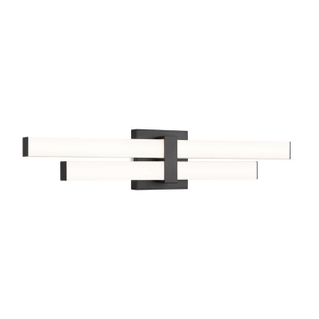 Z-Lite Zane 25" 2-Light LED Vanity - 25W - CCT Selectable - 1,790 Lumens - 120V - Matte Black
