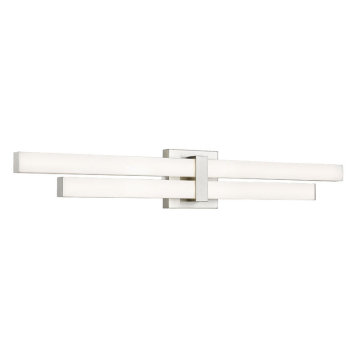 Z-Lite Zane 32" 2-Light LED Vanity - 32W - CCT Selectable - 2,540 Lumens - 120V - Brushed Nickel