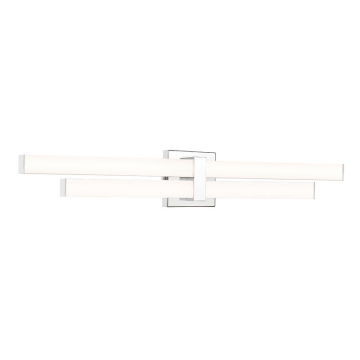 Z-Lite Zane 32" 2-Light LED Vanity - 32W - CCT Selectable - 2,530 Lumens - 120V - Chrome