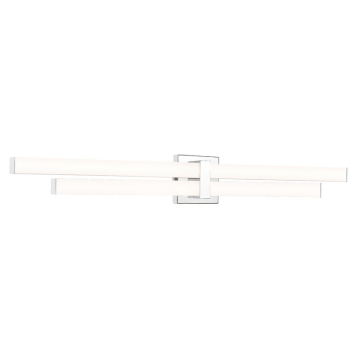 Z-Lite Zane 40" 2-Light LED Vanity - 40W - CCT Selectable - 3,270 Lumens - 120V - Chrome