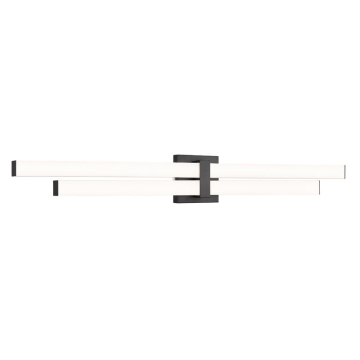 Z-Lite Zane 40" 2-Light LED Vanity - 40W - CCT Selectable - 3,170 Lumens - 120V - Matte Black