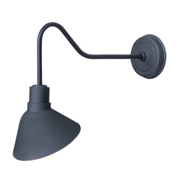 Maxim Lighting Signlite 1-Light Gooseneck Outdoor Wall Sconce - 120V - Black