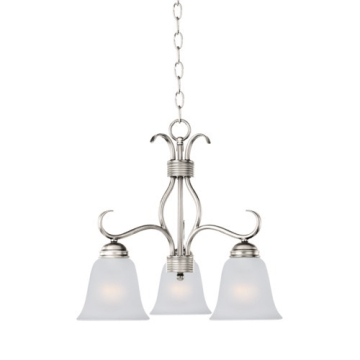 Maxim Lighting Basix 3-Light Chandelier - 120V - Satin Nickel