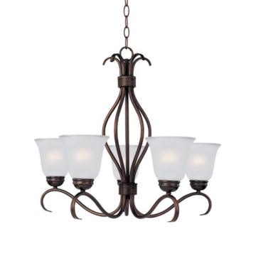Maxim Lighting Basix 5-Light Chandelier - 120V - Oil Rubbed Bronze