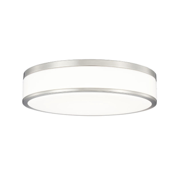 Z-Lite Ballord 16" LED Flush Mount - 40W - CCT Selectable - 2,016 Lumens - 120V - Brushed Nickel