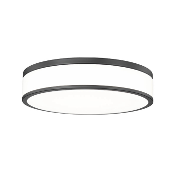 Z-Lite Ballord 16" LED Flush Mount - 40W - CCT Selectable - 1,654 Lumens - 120V - Matte Black