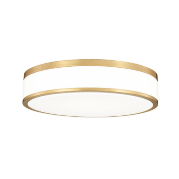 Z-Lite Ballord 16" LED Flush Mount - 40W - CCT Selectable - 1,910 Lumens - 120V - Modern Gold