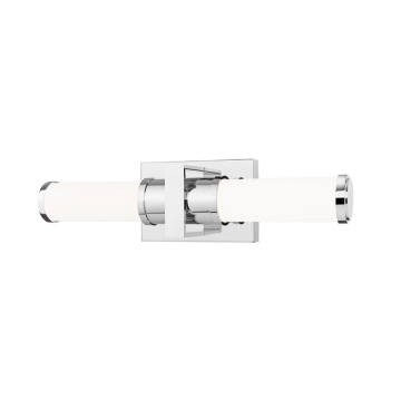 Z-Lite Idris 18" LED 1-Light Vanity - 20W - CCT Selectable - 907 Lumens - 120V - Chrome / Opal White