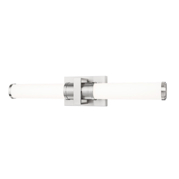Z-Lite Idris 25" LED 1-Light Vanity - 25W - CCT Selectable - 1,338 Lumens - 120V - Brushed Nickel / Opal White