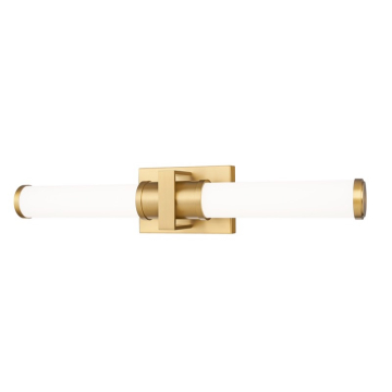 Z-Lite Idris 25" LED 1-Light Vanity - 25W - CCT Selectable - 1,357 Lumens - 120V - Modern Gold / Opal White