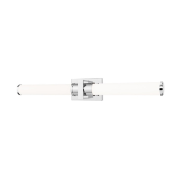 Z-Lite Idris 32" LED 1-Light Vanity - 32W - CCT Selectable - 1,746 Lumens - 120V - Chrome / Opal White
