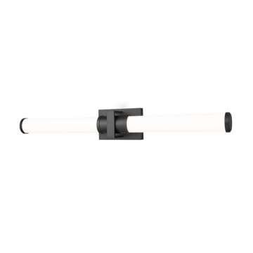 Z-Lite Idris 32" LED 1-Light Vanity - 32W - CCT Selectable - 1,722 Lumens - 120V - Matte Black / Opal White