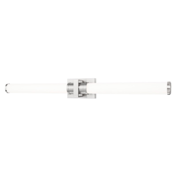 Z-Lite Idris 40" LED 1-Light Vanity - 40W - CCT Selectable - 1,817 Lumens - 120V - Brushed Nickel / Opal White