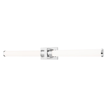 Z-Lite Idris 40" LED 1-Light Vanity - 40W - CCT Selectable - 1,851 Lumens - 120V - Chrome / Opal White