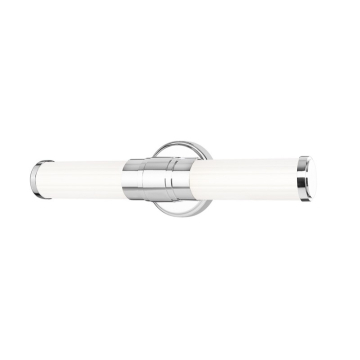 Z-Lite Warwick 18" LED 1-Light Vanity - 20W - CCT Selectable - 849 Lumens - 120V - Chrome / Opal White