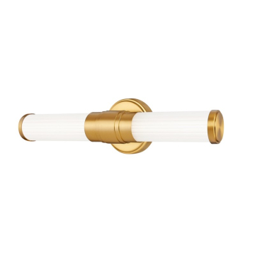 Z-Lite Warwick 18" LED 1-Light Vanity - 20W - CCT Selectable - 831 Lumens - 120V - Modern Gold / Opal White