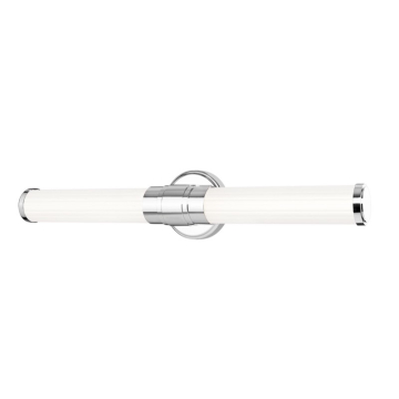 Z-Lite Warwick 25" LED 1-Light Vanity - 25W - CCT Selectable - 1,317 Lumens - 120V - Chrome / Opal White