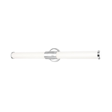 Z-Lite Warwick 32" LED 1-Light Vanity - 32W - CCT Selectable - 1,666 Lumens - 120V - Chrome / Opal White