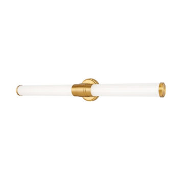 Z-Lite Warwick 32" LED 1-Light Vanity - 32W - CCT Selectable - 1,588 Lumens - 120V - Modern Gold / Opal White