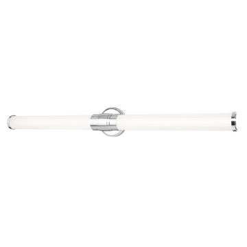 Z-Lite Warwick 40" LED 1-Light Vanity - 40W - CCT Selectable - 1,760 Lumens - 120V - Chrome / Opal White