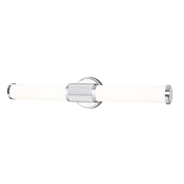 Z-Lite Solange 25" LED 1-Light Vanity - 25W - CCT Selectable - 1,364 Lumens - 120V - Chrome / Opal White