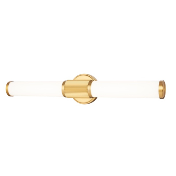 Z-Lite Solange 25" LED 1-Light Vanity - 25W - CCT Selectable - 1,357 Lumens - 120V - Modern Gold / Opal White