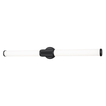 Z-Lite Solange 40" LED 1-Light Vanity - 40W - CCT Selectable - 1,733 Lumens - 120V - Matte Black / Opal White