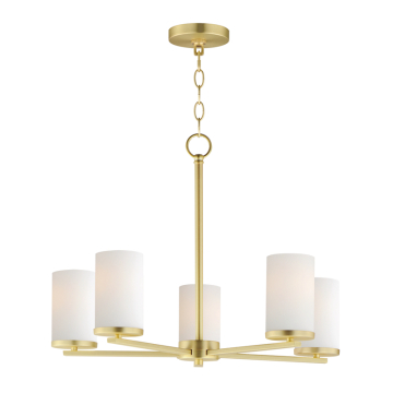 Maxim Lighting Lateral 5-Light Chandelier - 120V - Satin Brass