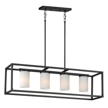 Maxim Lighting Lateral 4-Light Linear Pendant - 120V - Black