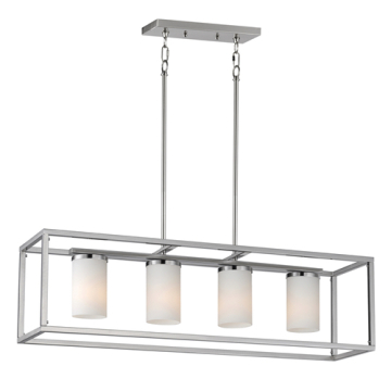 Maxim Lighting Lateral 4-Light Linear Pendant - 120V - Satin Nickel