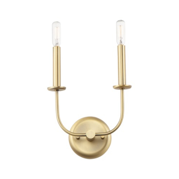 Maxim Lighting Wesley 2-Light Wall Sconce - 120V - Satin Brass
