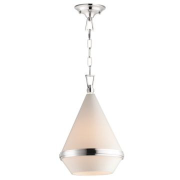 Maxim Lighting Giza 11" 1-Light Pendant - 120V - Polished Nickel