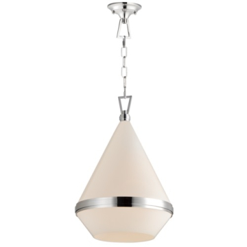 Maxim Lighting Giza 16" 1-Light Pendant - 120V - Polished Nickel