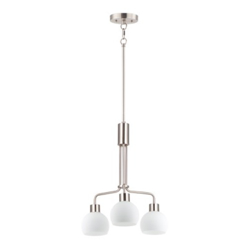 Maxim Lighting Coraline 3-Light Chandelier - 120V - Satin Nickel