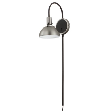Maxim Lighting Dawn 1-Light Pin Up Wall Sconce - 120V - Satin Nickel