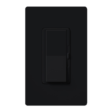 Lutron Diva Quiet Fan-Speed Control and Light Switch - Single Pole - Midnight