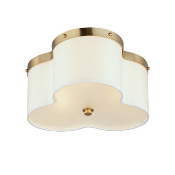 Maxim Lighting Clover 3-Light Flush Mount - 120V - Satin Brass