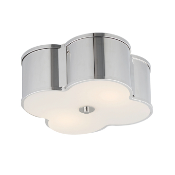 Maxim Lighting Clover 2-Light Flush Mount - 120V - Polished Nickel