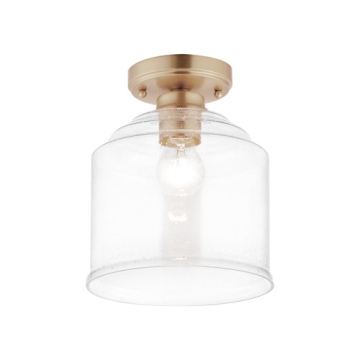 Maxim Lighting Acadia 1-Light Semi-Flush Mount - 120V - Heritage Brass