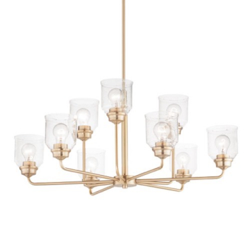 Maxim Lighting Acadia 9-Light Chandelier - 120V - Heritage Brass