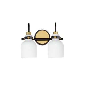 Maxim Lighting Milk 2-Light Bath Vanity Light - 120V - Satin Brass