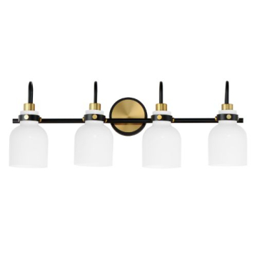 Maxim Lighting Milk 4-Light Bath Vanity Light - 120V - Satin Brass