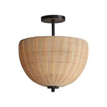 Maxim Lighting Maldives 2-Light Semi-Flush / Pendant - 120V - Black