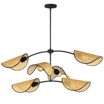 Maxim Lighting Bonnet 6-Light Chandelier - 120V - Black